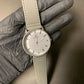Reward Classic Silver and Comfortable Fabric Strap Watch