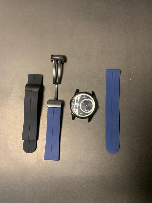 Reward Face Gear Quartz Watch – Dual Strap Set | Modern Mechanical Design for Trendsetters