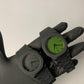 Original black arabic aura watch with fiber material and Green dial