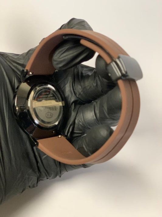 Bestwin watch Brown  Dial Silicone Strap with magnetic Lock