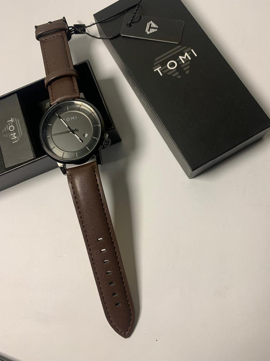 TOMI T-101 Casual Men's Watch Date Quartz Round Dial