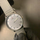 Reward Classic Silver and Comfortable Fabric Strap Watch