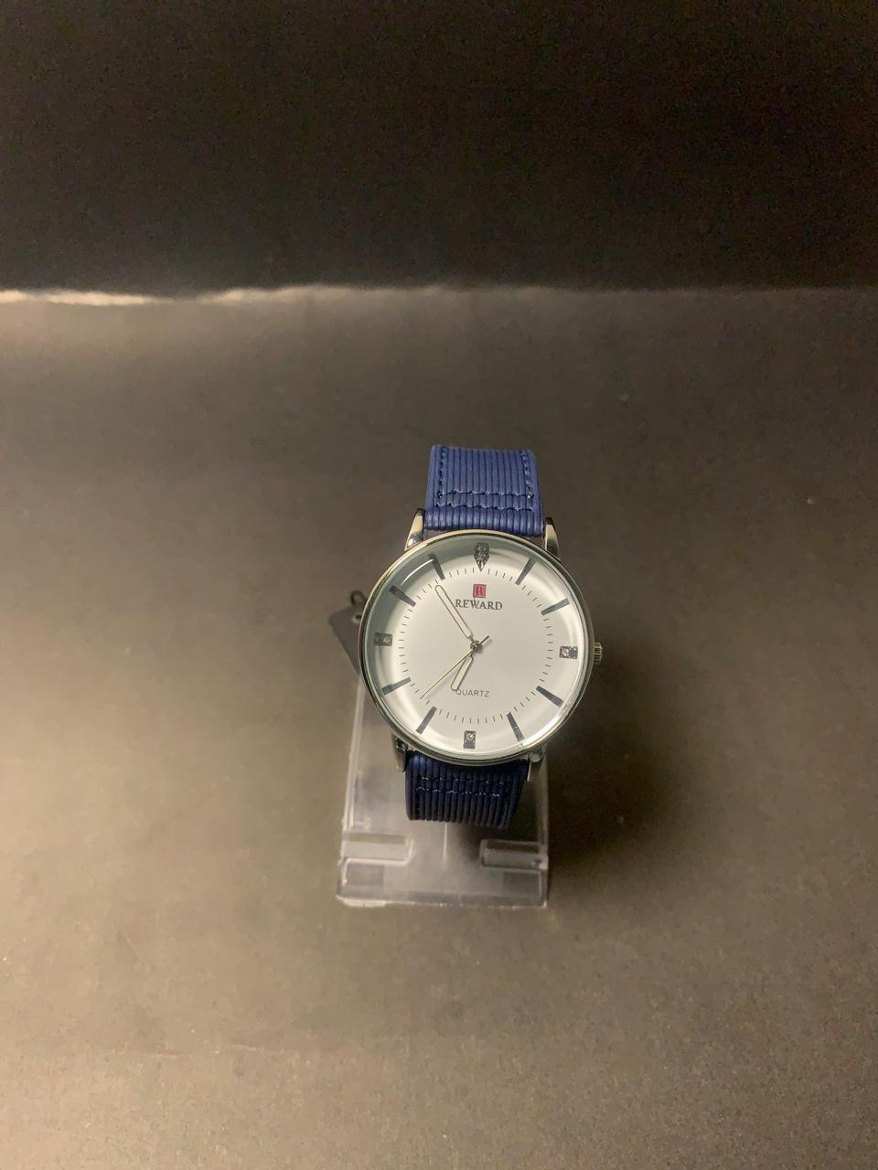 Reward Classic Blue and Comfortable Fabric Strap Watch