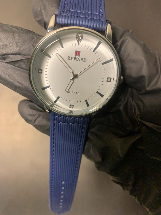 Reward Classic Blue and Comfortable Fabric Strap Watch