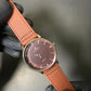 Reward Classic  Brown and Comfortable Fabric Strap Watch